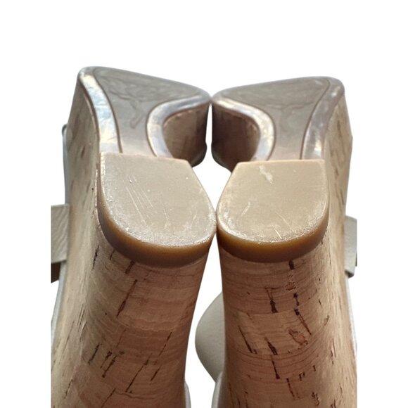 Franco Sarto White Wedges SITAR Leather Strap
Sandals Cork Heel Ankle Strap 10 - Picture 10 of 10